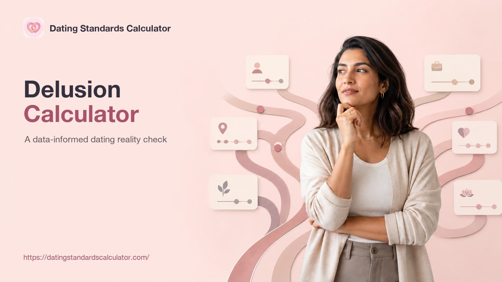 Delusion Calculator dating reality check with flexible preference paths